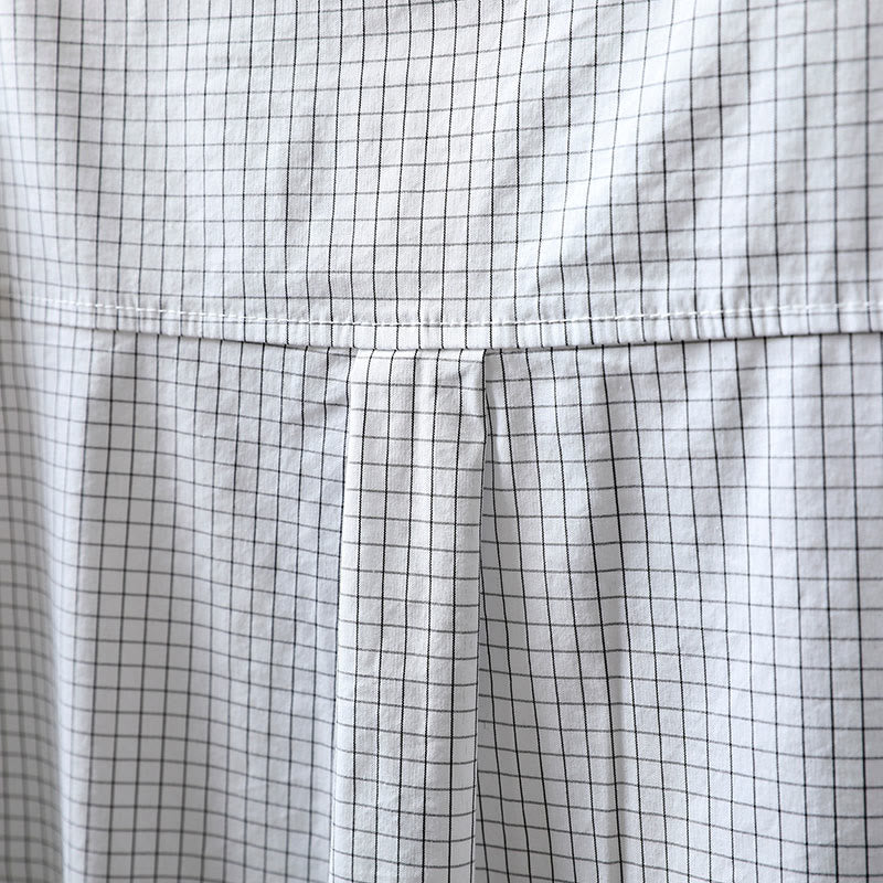 Breathable Cotton Relaxed Plaid Women's Lounge Shirt