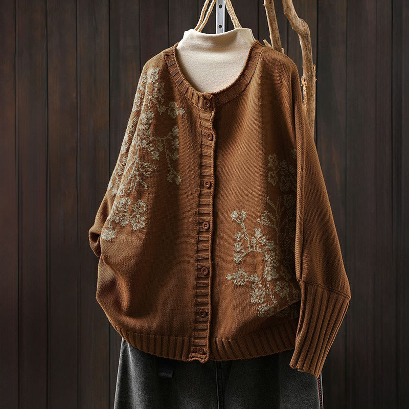 Tactile Cotton Batwing Mindful Meditation Cardigan