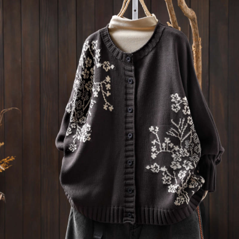 Tactile Cotton Batwing Mindful Meditation Cardigan