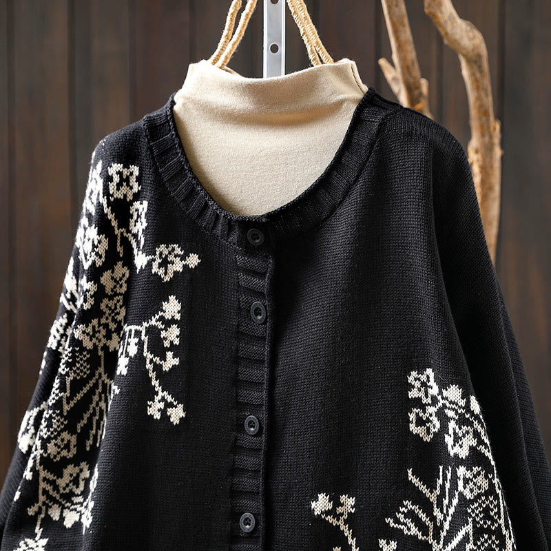 Tactile Cotton Batwing Mindful Meditation Cardigan