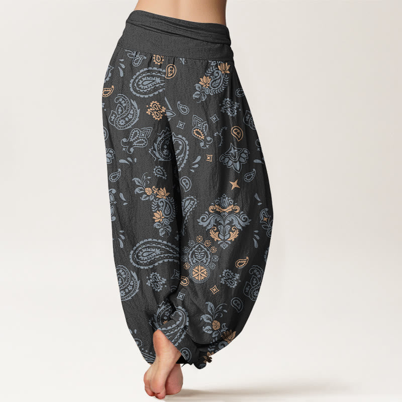 Pure Cotton Paisley Print Grounding Harem Pants