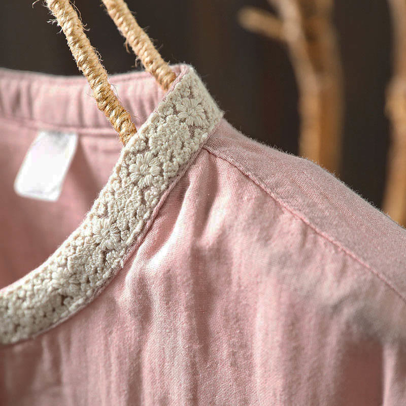 Breathable Cotton Long-Sleeve Daily Grounding Shirt