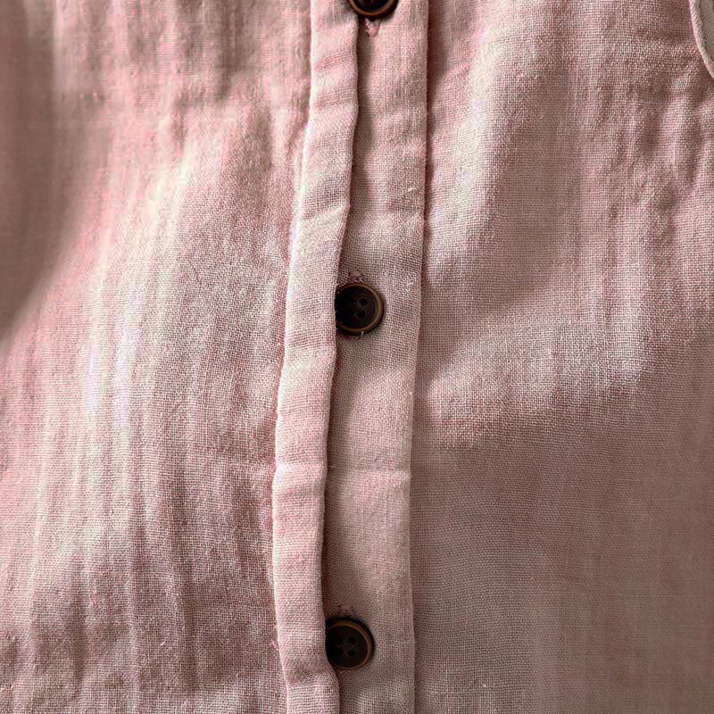 Breathable Cotton Long-Sleeve Daily Grounding Shirt