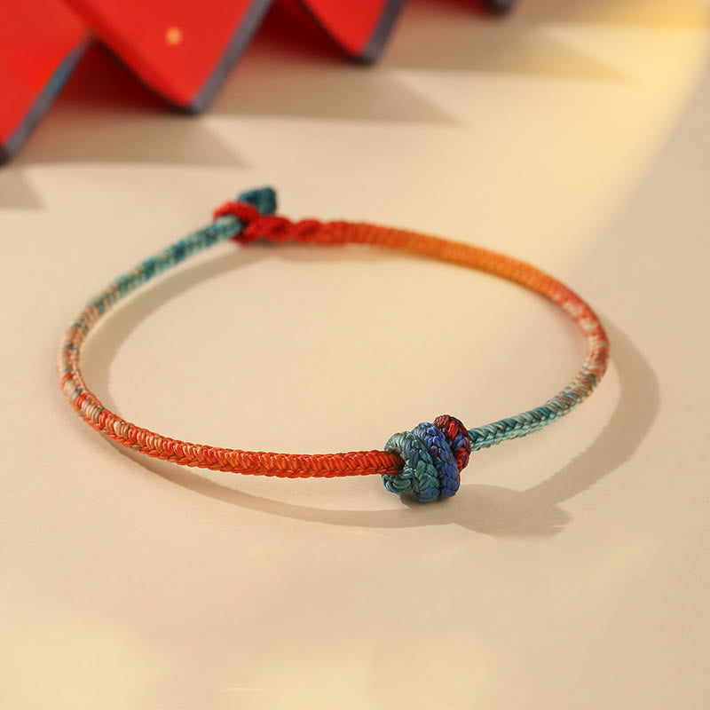 Hand-woven Red String Endless Knot Bracelet for Personal Strength
