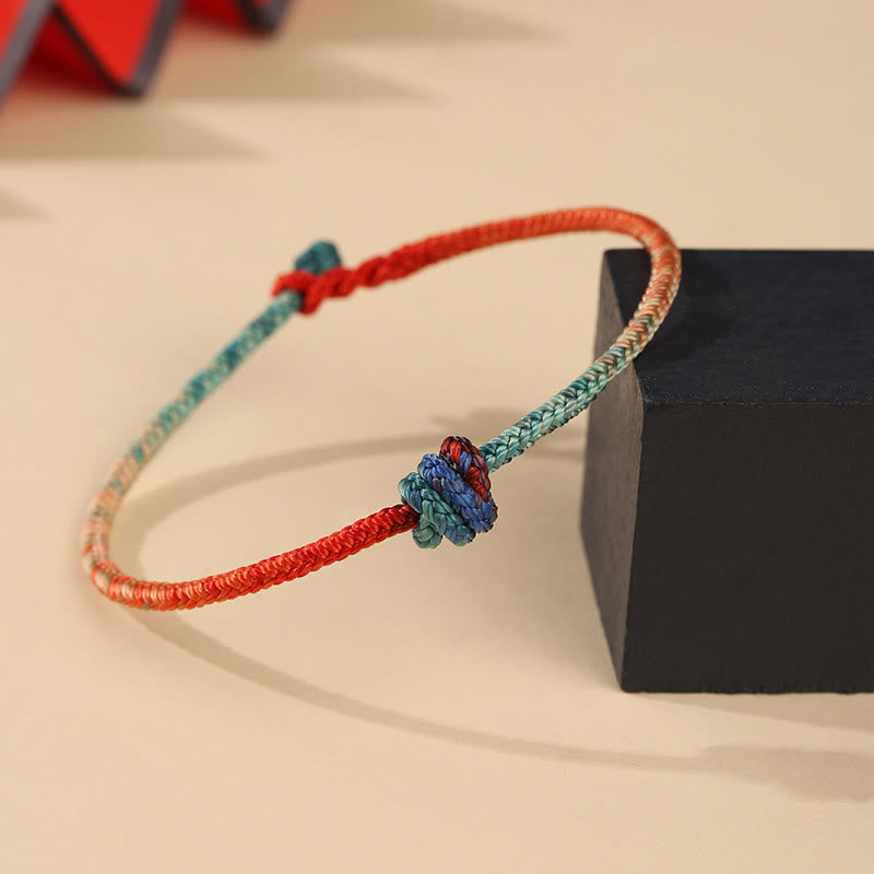 Hand-woven Red String Endless Knot Bracelet for Personal Strength