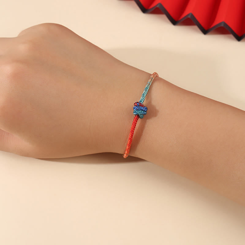 Hand-woven Red String Endless Knot Bracelet for Personal Strength