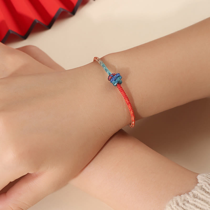 Hand-woven Red String Endless Knot Bracelet for Personal Strength