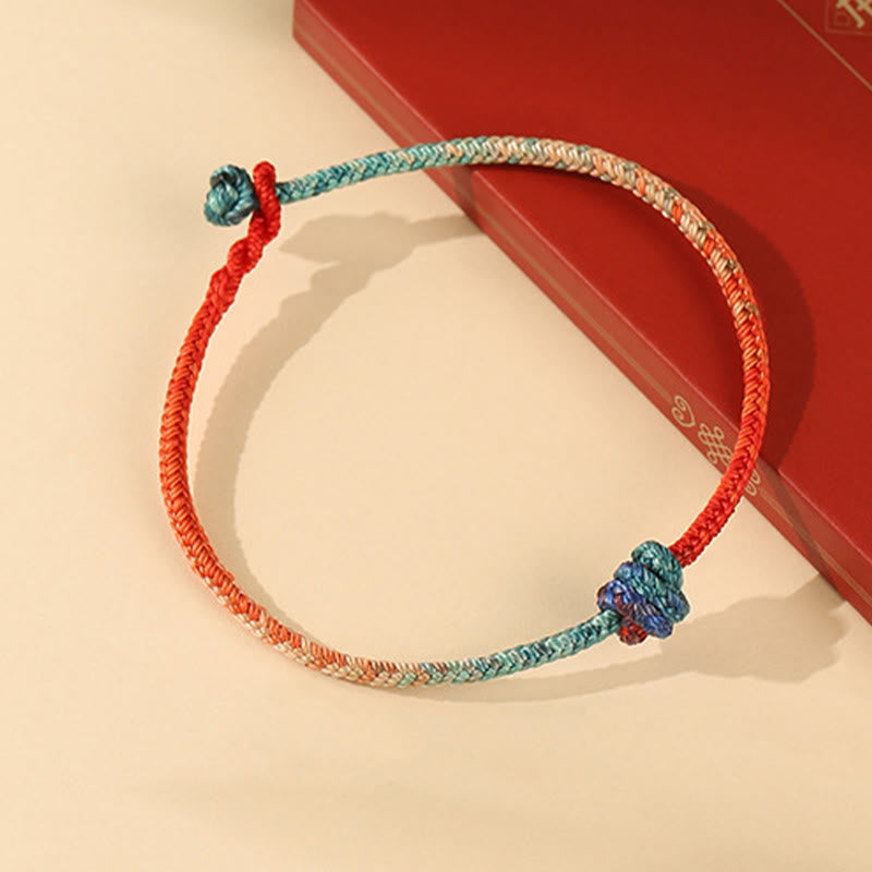 Hand-woven Red String Endless Knot Bracelet for Personal Strength