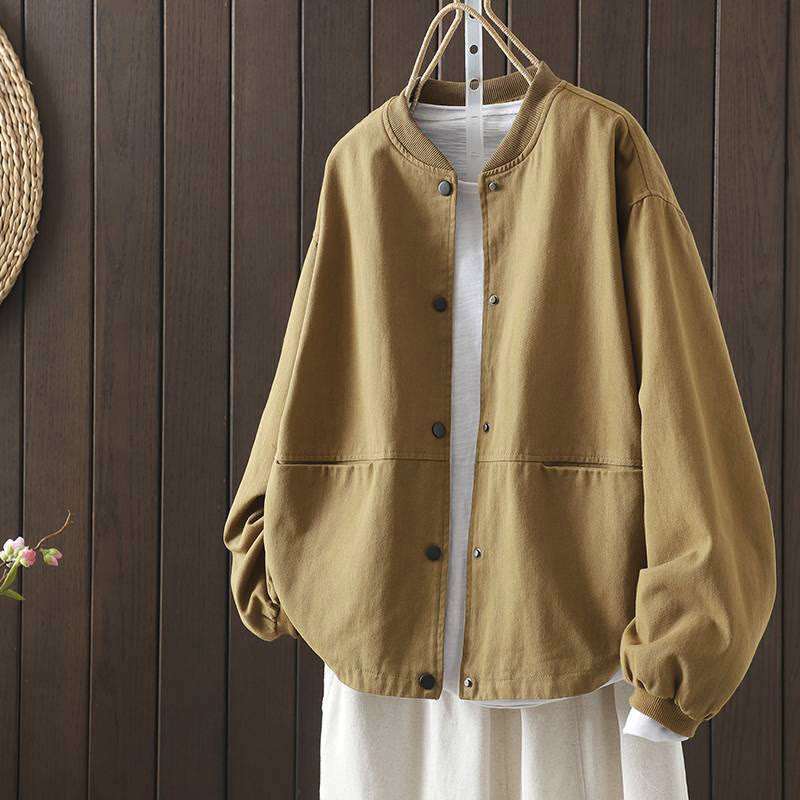 Thick Cotton Stand-Collar Grounding Meditation Jacket