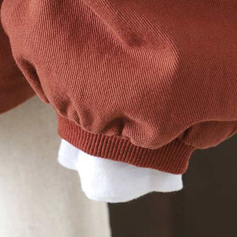 Thick Cotton Stand-Collar Grounding Meditation Jacket