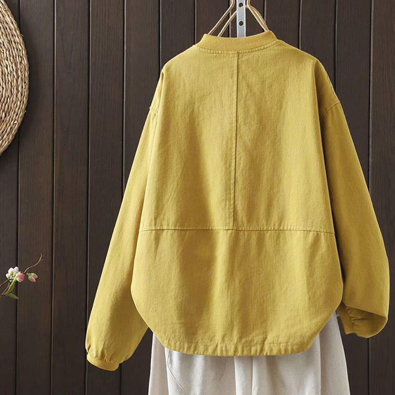 Thick Cotton Stand-Collar Grounding Meditation Jacket