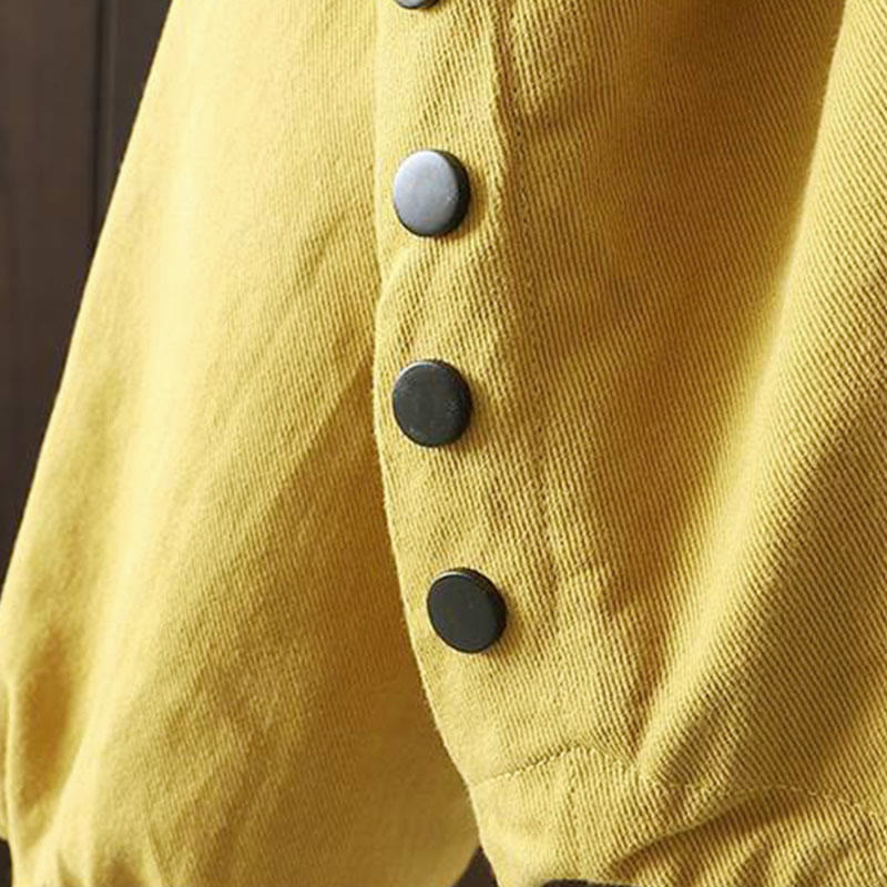 Thick Cotton Stand-Collar Grounding Meditation Jacket