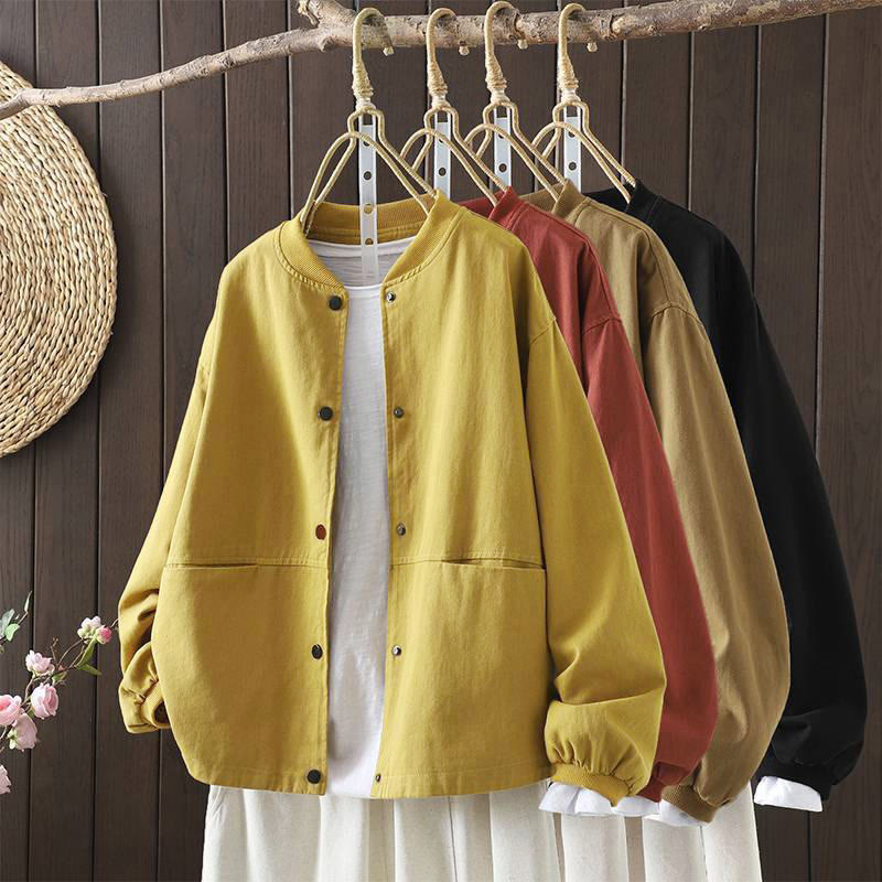 Thick Cotton Stand-Collar Grounding Meditation Jacket