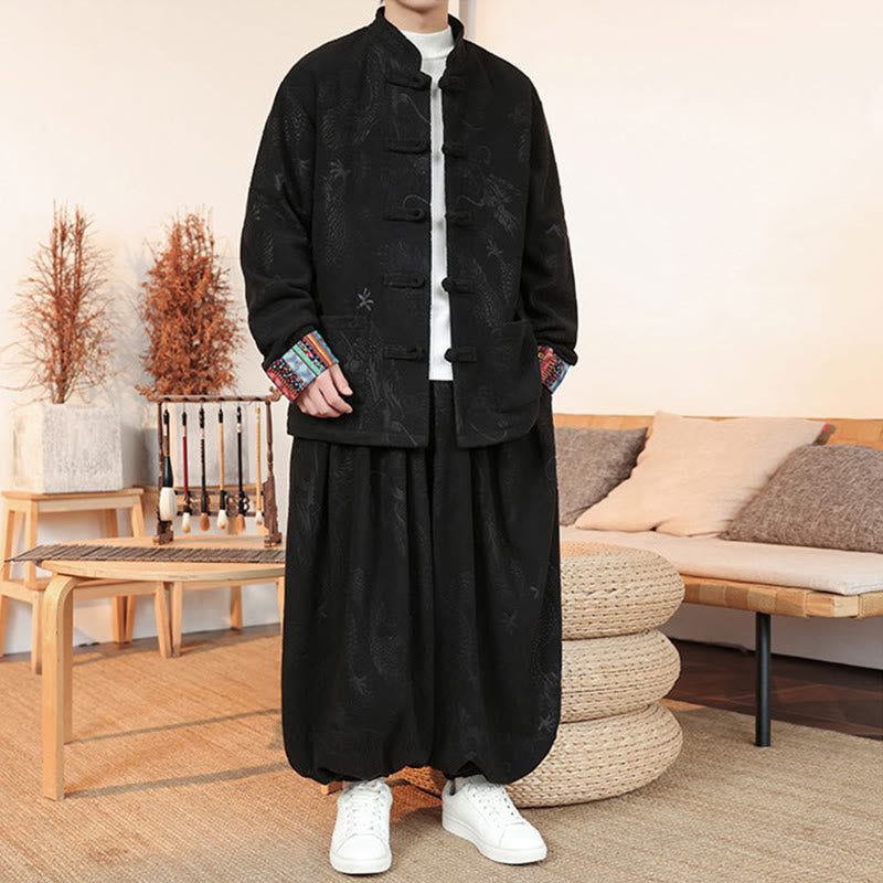 Tactile Cotton Relaxed-Fit Tai Chi and Meditation Set