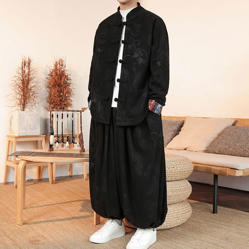 Tactile Cotton Relaxed-Fit Tai Chi and Meditation Set