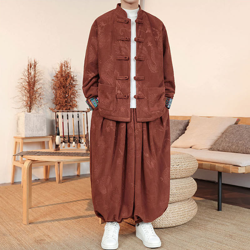 Tactile Cotton Relaxed-Fit Tai Chi and Meditation Set