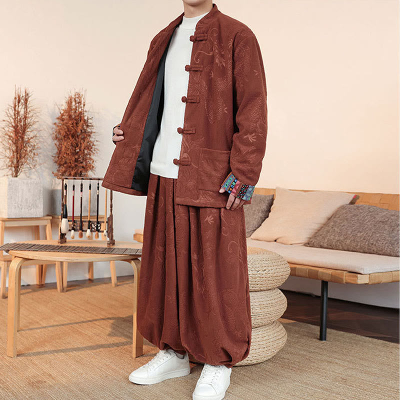 Tactile Cotton Relaxed-Fit Tai Chi and Meditation Set