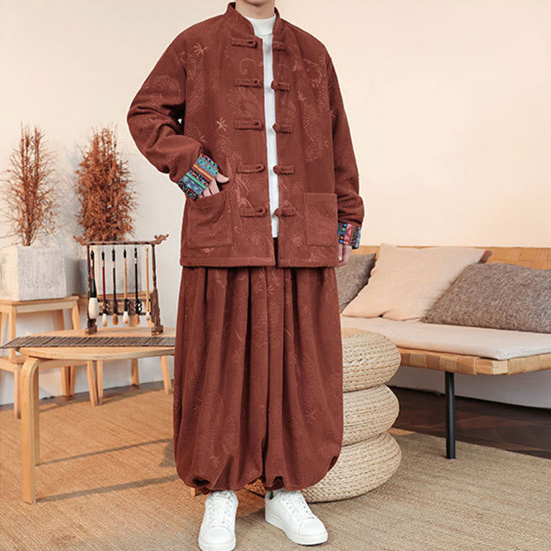 Tactile Cotton Relaxed-Fit Tai Chi and Meditation Set