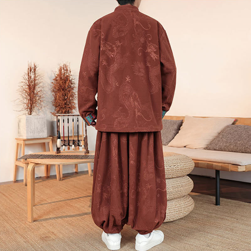 Tactile Cotton Relaxed-Fit Tai Chi and Meditation Set