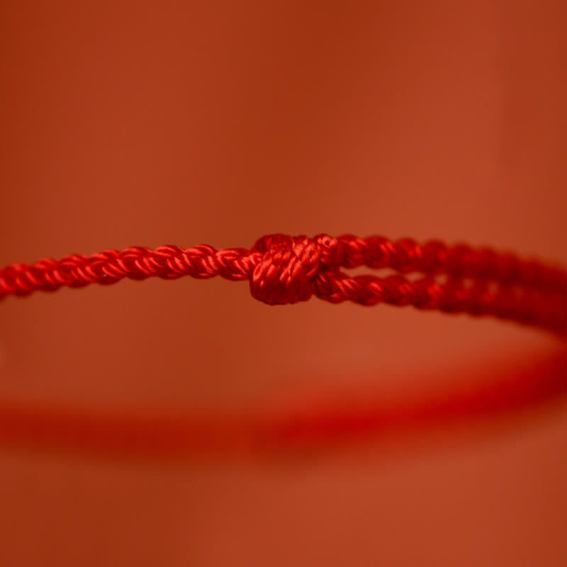 Handmade 999 Sterling Silver Year of the Horse Ritual Bell Red String Bracelet Anklet for All Ages