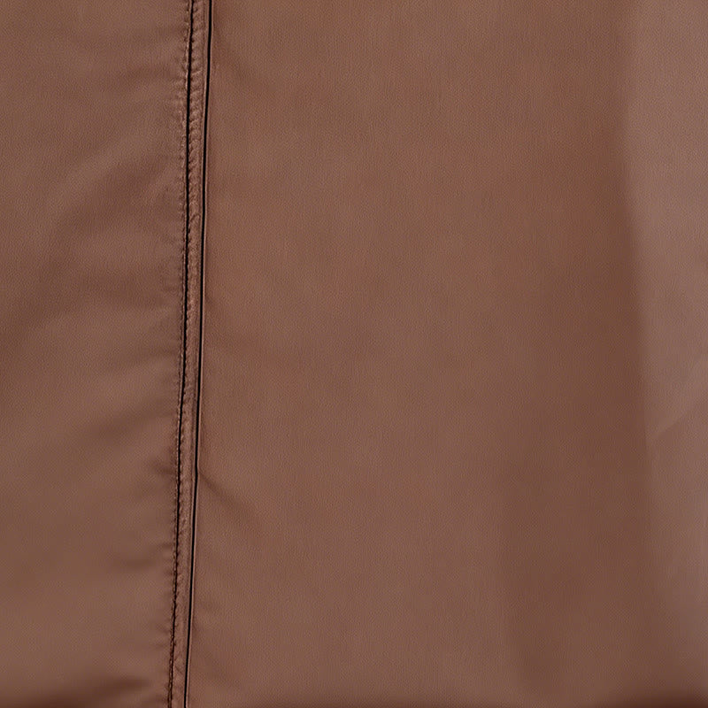 Grounding Cotton V-Neck Buttoned Winter Meditation Coat