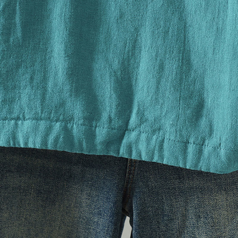 Vintage Winter Frog-Button Cotton Long Sleeve Women's Thermal Jacket