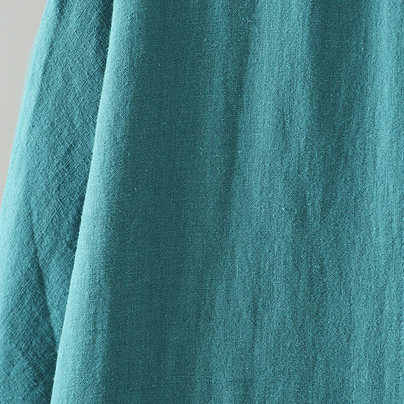 Vintage Winter Frog-Button Cotton Long Sleeve Women's Thermal Jacket