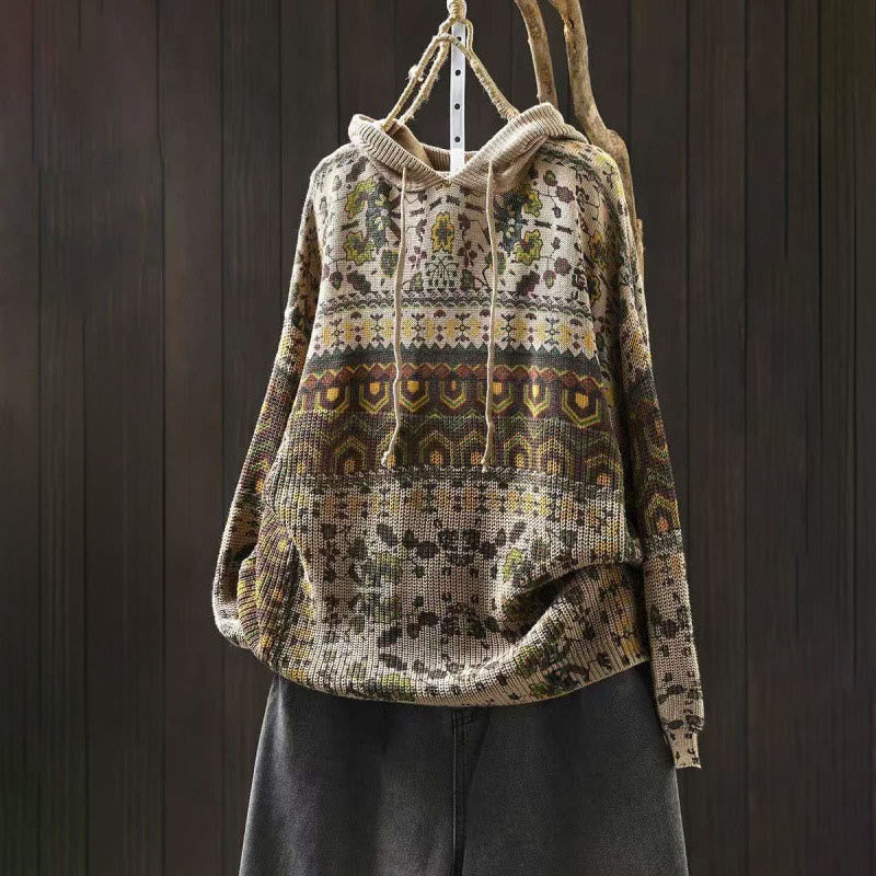 Minimalist Knitted Slim Fit Meditation Hoodie