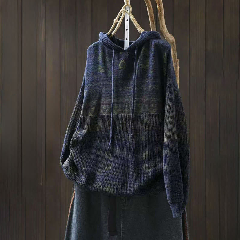 Minimalist Knitted Slim Fit Meditation Hoodie