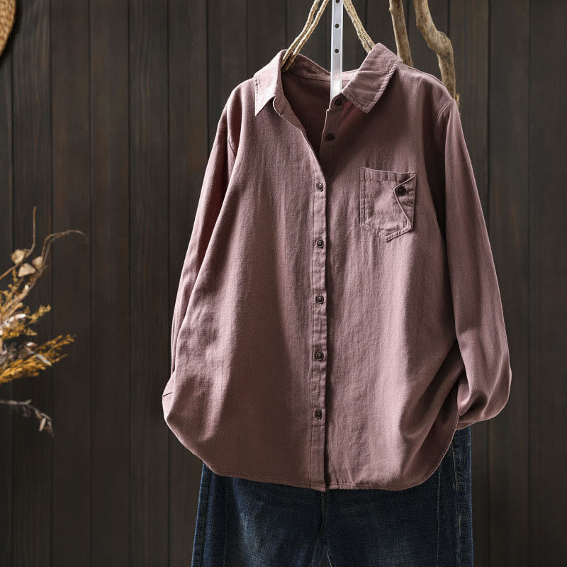 Lightweight Cotton Stand Collar Mindful Meditation Shirt