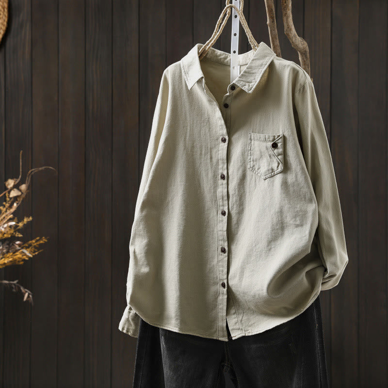 Lightweight Cotton Stand Collar Mindful Meditation Shirt