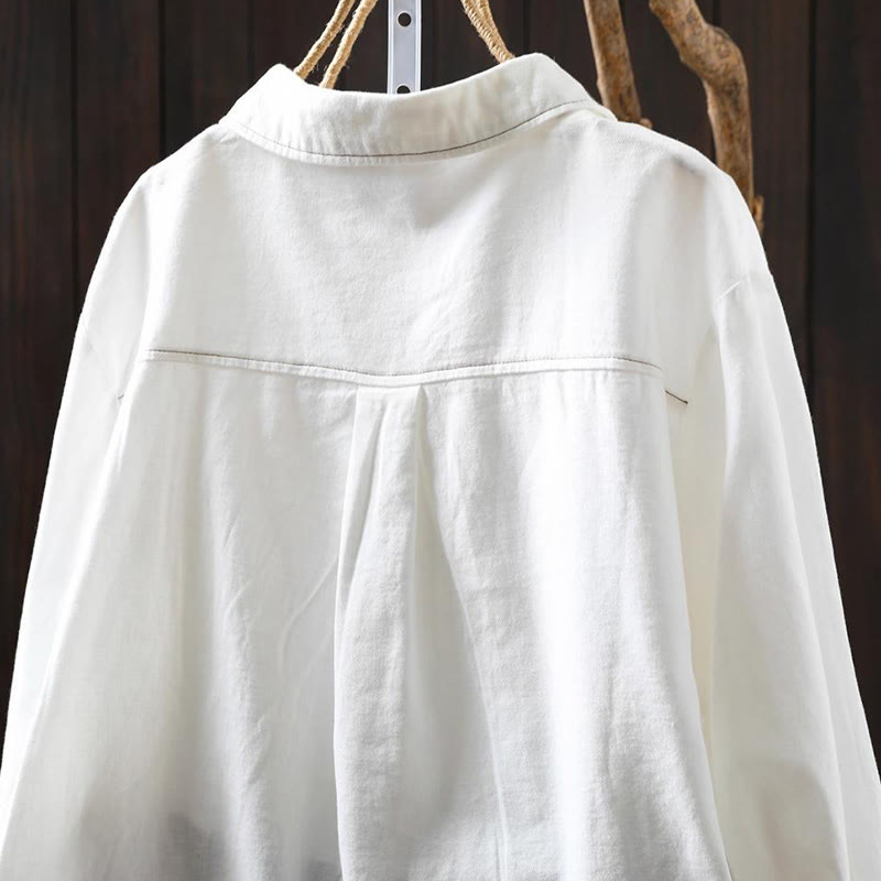 Lightweight Cotton Stand Collar Mindful Meditation Shirt