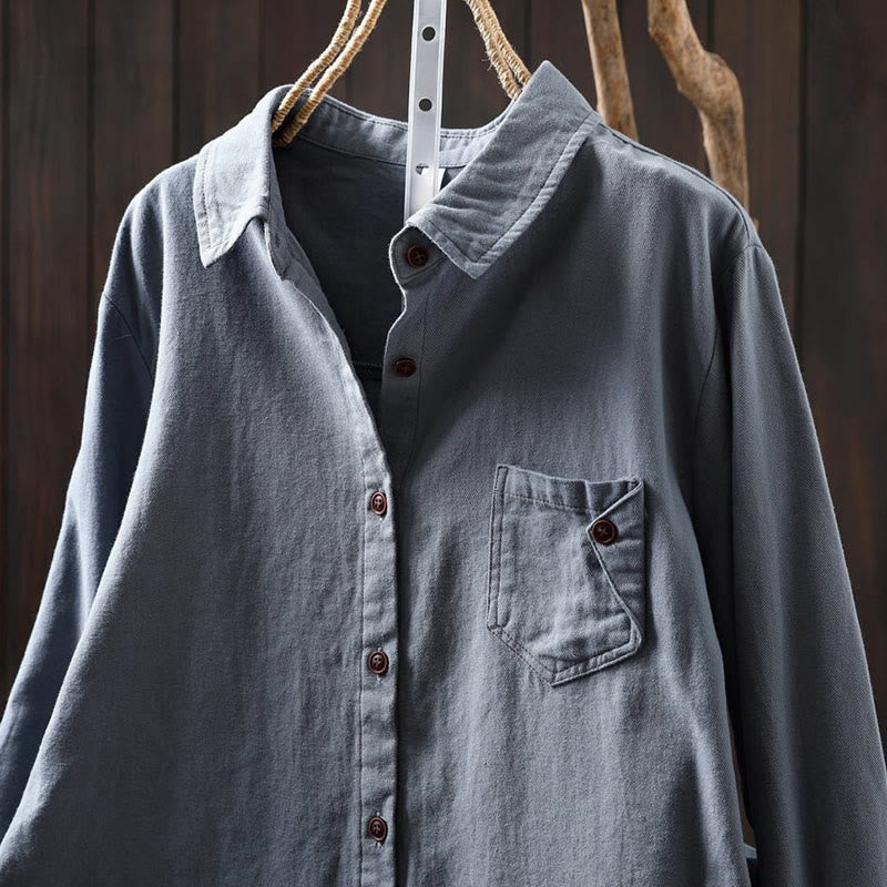 Lightweight Cotton Stand Collar Mindful Meditation Shirt