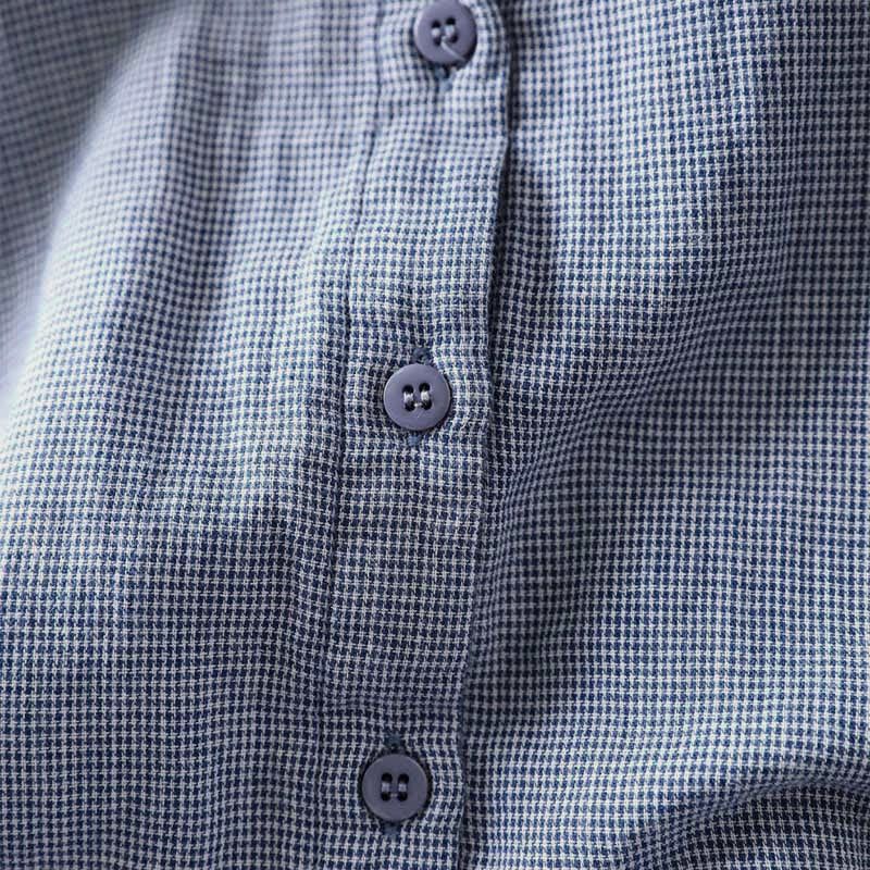 Lightweight Cotton Ruffle Collar Grounding Women's Shirt