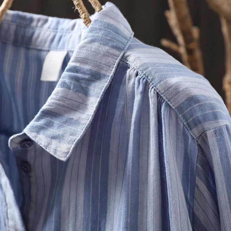 Breathable Cotton Stand Collar Mindful Meditation Shirt