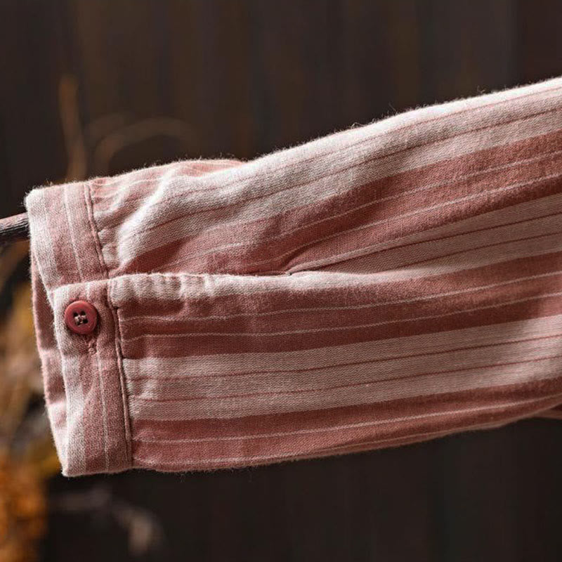 Breathable Cotton Stand Collar Mindful Meditation Shirt