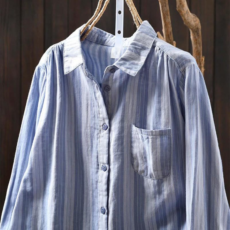 Breathable Cotton Stand Collar Mindful Meditation Shirt