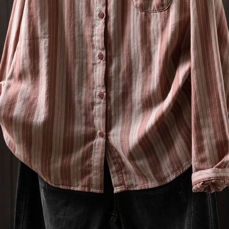 Breathable Cotton Stand Collar Mindful Meditation Shirt