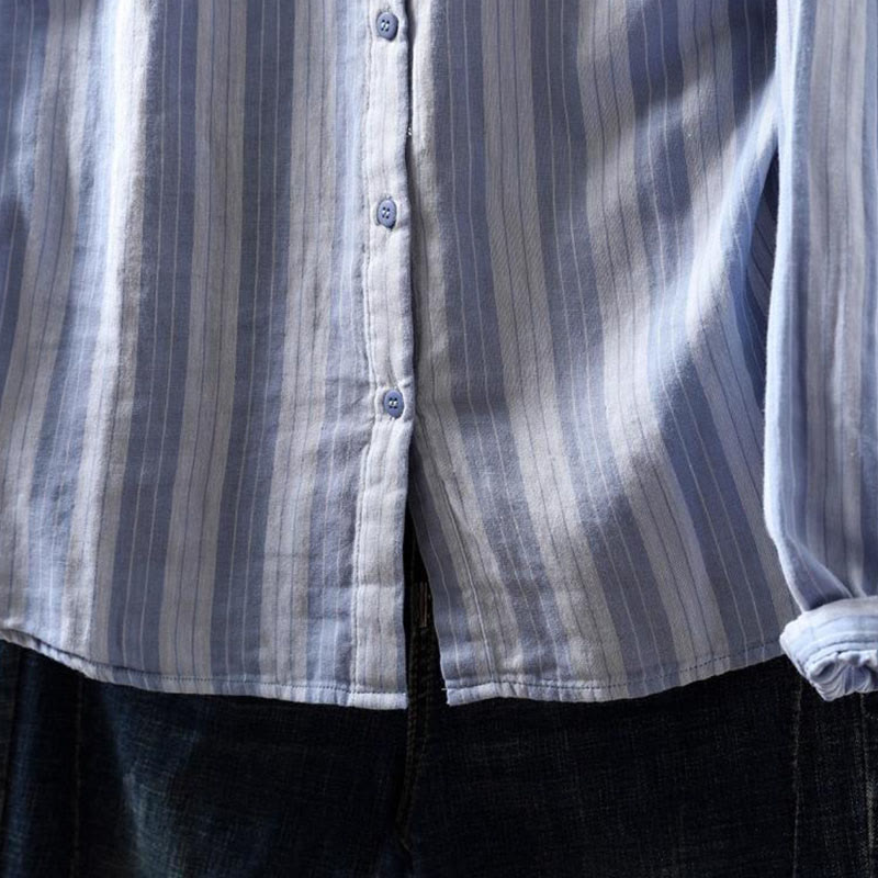 Breathable Cotton Stand Collar Mindful Meditation Shirt