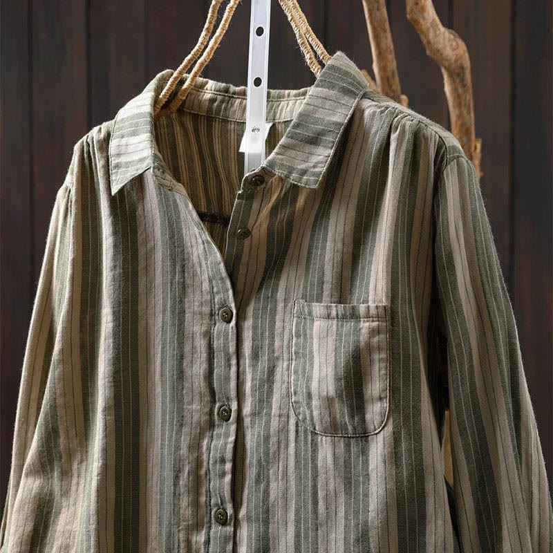 Breathable Cotton Stand Collar Mindful Meditation Shirt