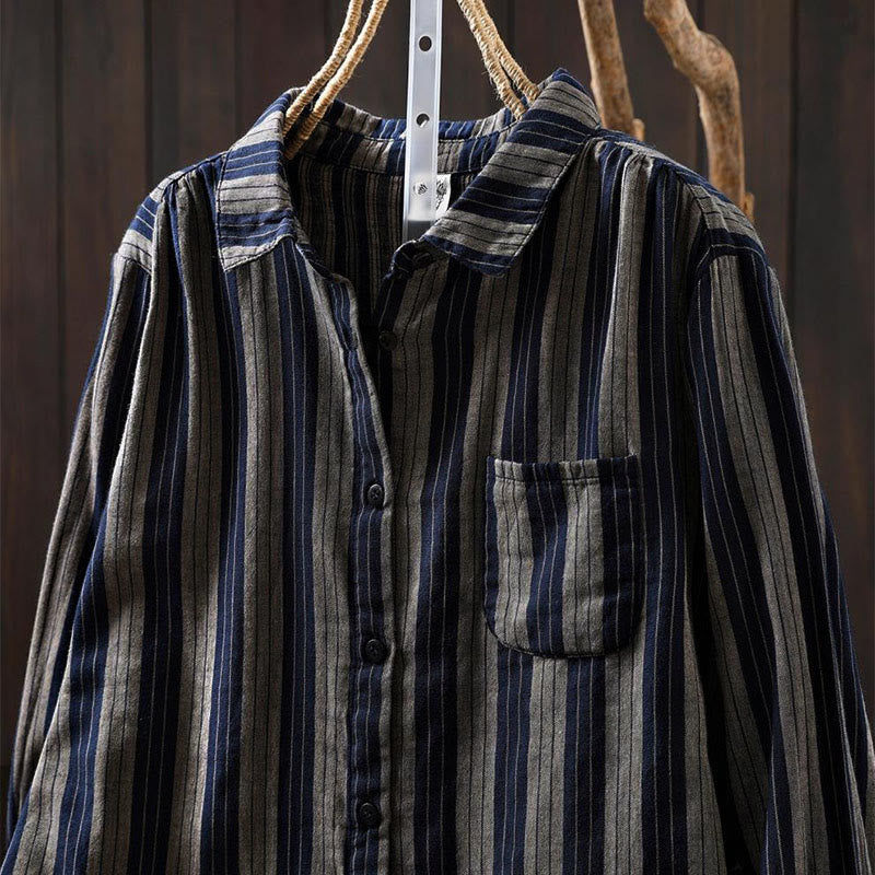 Breathable Cotton Stand Collar Mindful Meditation Shirt