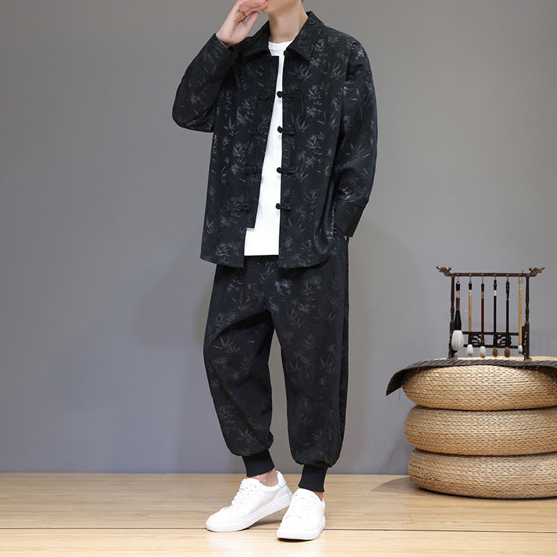 Insulating Cotton Corduroy Men's Meditation and Tai Chi Set