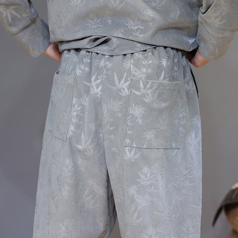 Insulating Cotton Corduroy Men's Meditation and Tai Chi Set