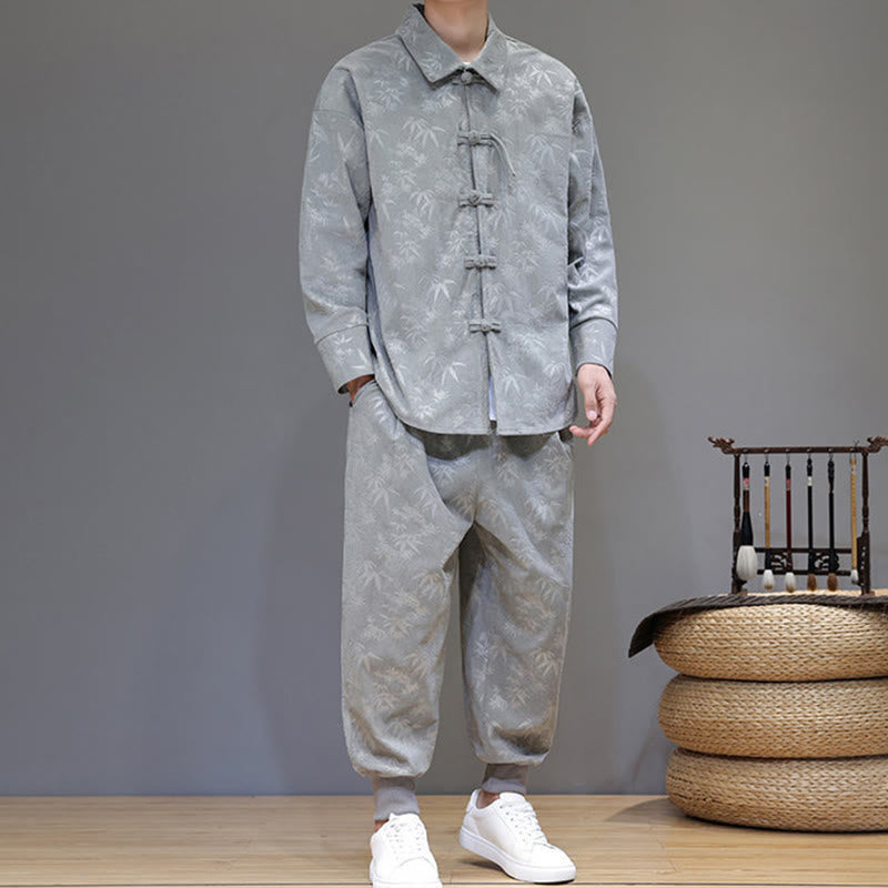Insulating Cotton Corduroy Men's Meditation and Tai Chi Set