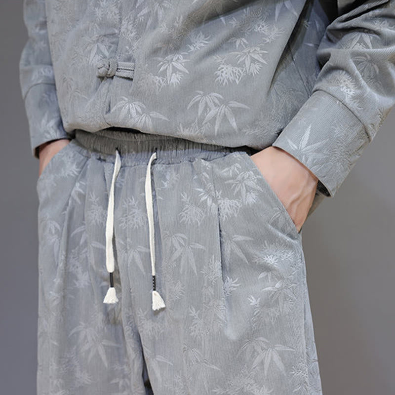 Insulating Cotton Corduroy Men's Meditation and Tai Chi Set
