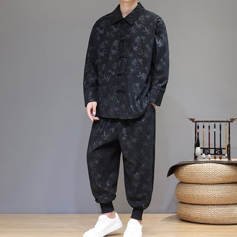 Insulating Cotton Corduroy Men's Meditation and Tai Chi Set