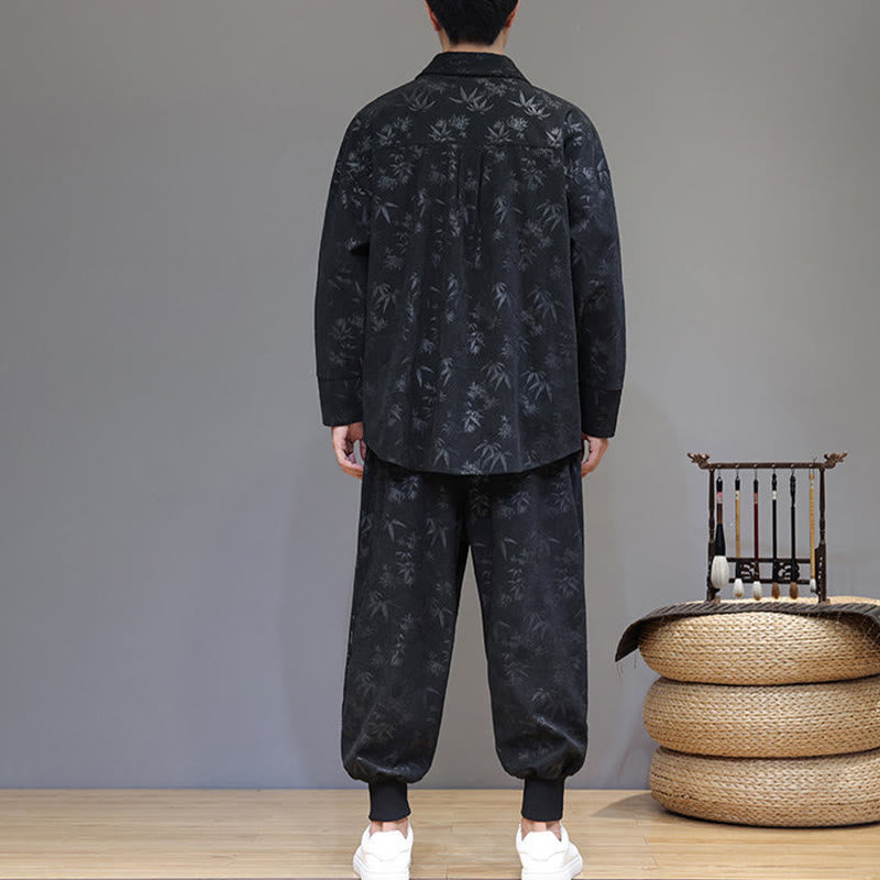 Insulating Cotton Corduroy Men's Meditation and Tai Chi Set
