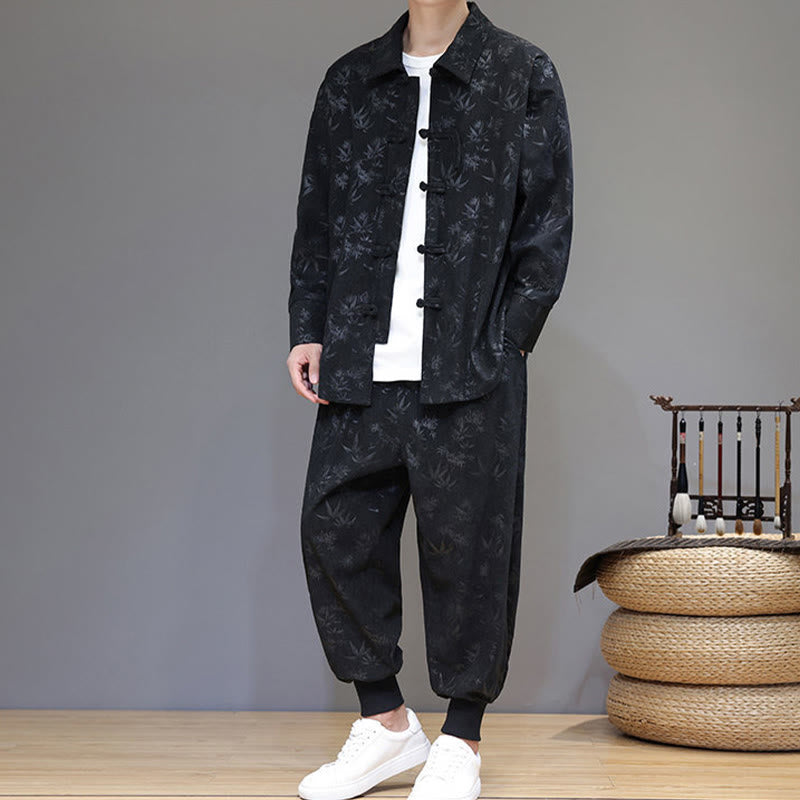 Insulating Cotton Corduroy Men's Meditation and Tai Chi Set