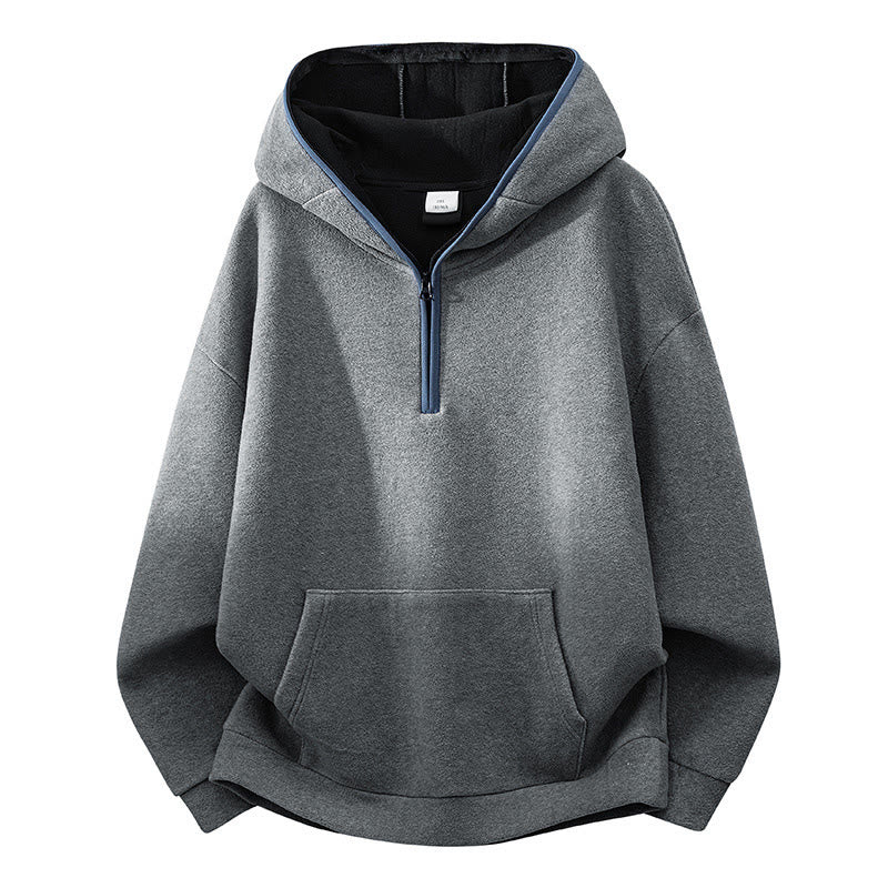 Structured Fleece-Lined Cotton Mindful Movement Hoodie