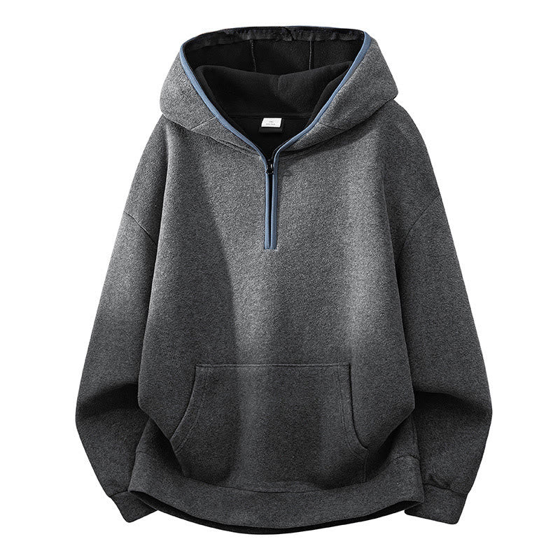 Structured Fleece-Lined Cotton Mindful Movement Hoodie